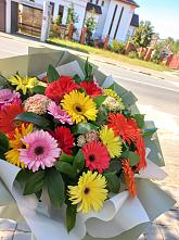 Букет цветов из:  Герберы #REPLACE_PRED# Ратчино
